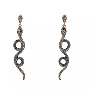 Zara Textured Snake Earrings